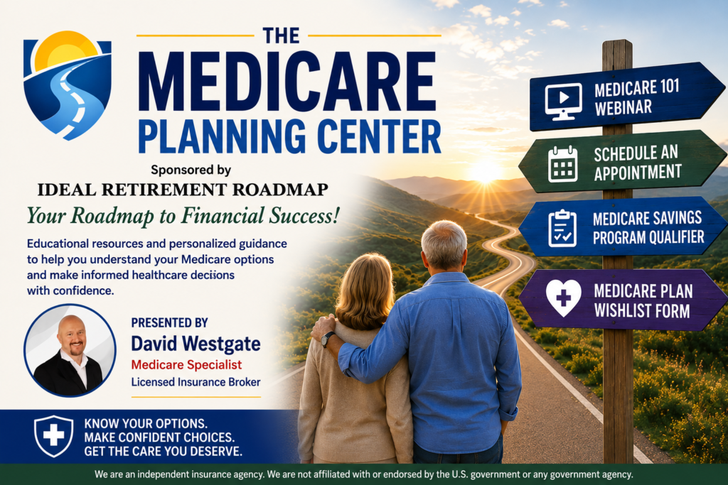 Medicare planning Center with sign post